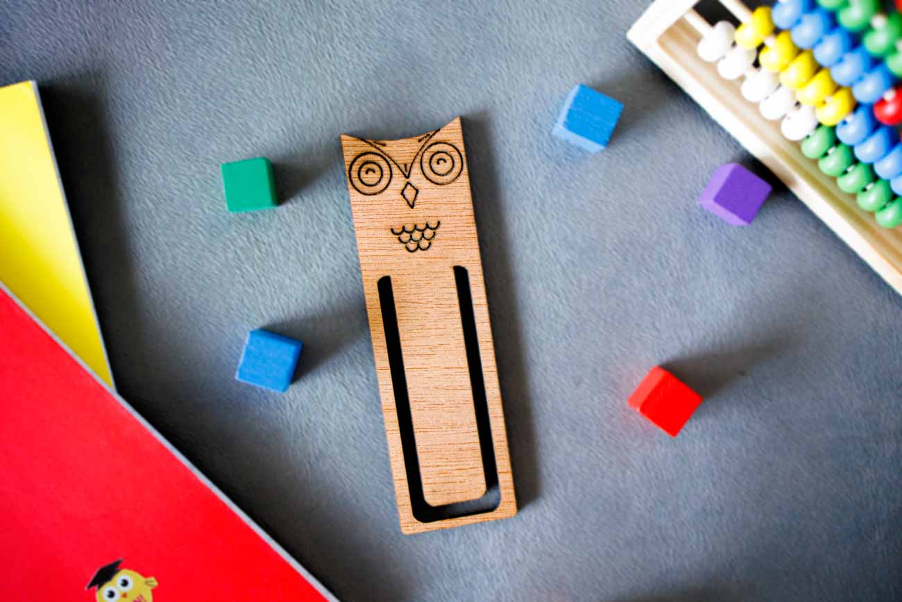 Ξύλινος συνδετήρας κουκουβάγια