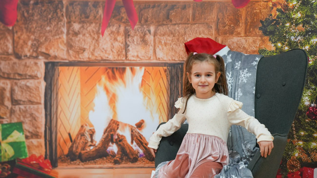 Φόντο χριστουγεννιάτικο τζάκι 