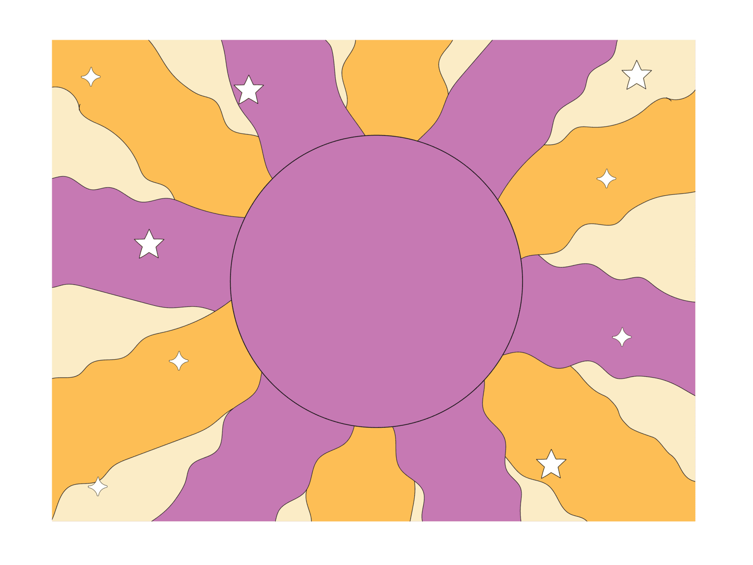 Δοχείο φαγητού κυματιστός ήλιος