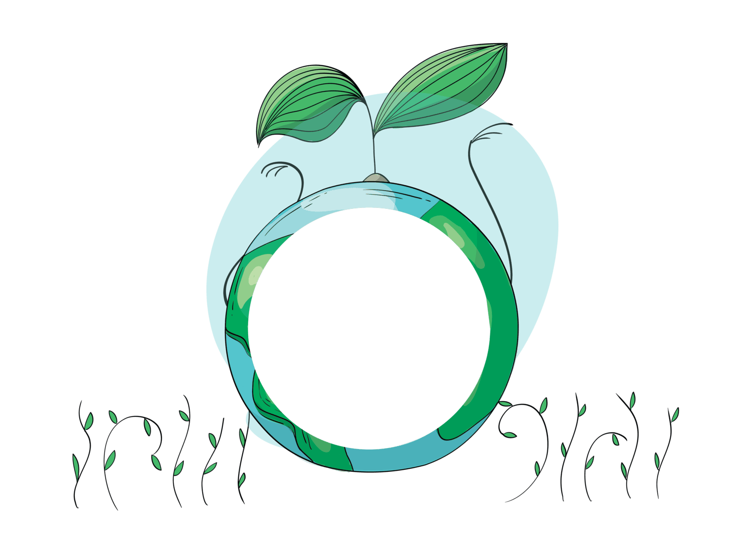 Δοχείο φαγητού πράσινη γη