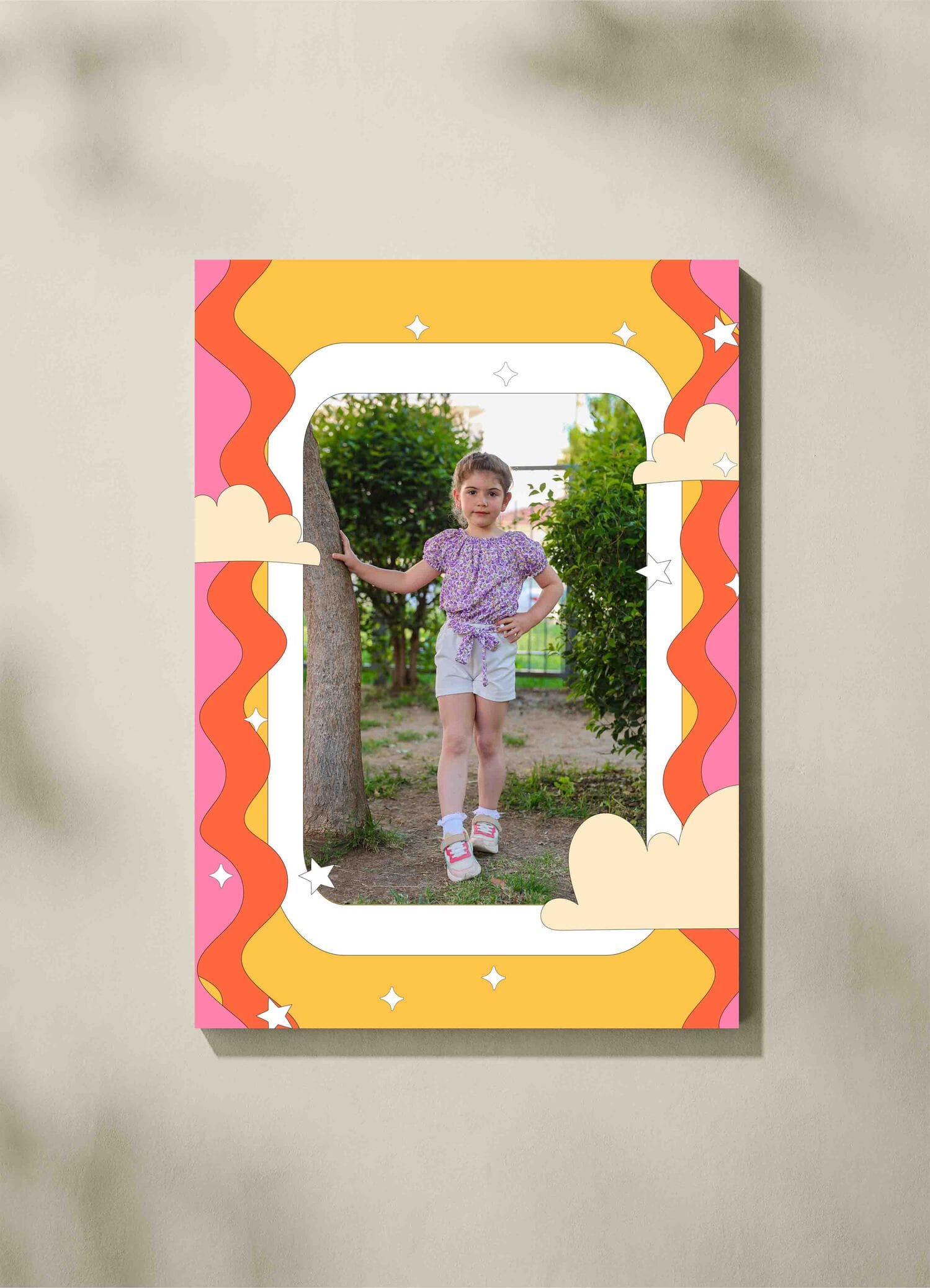 Κάθετος θεματικός καμβάς σύννεφα