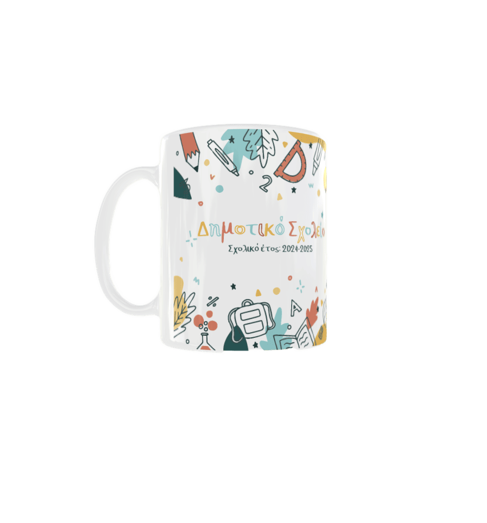 Κούπα με παστελ σχέδια 