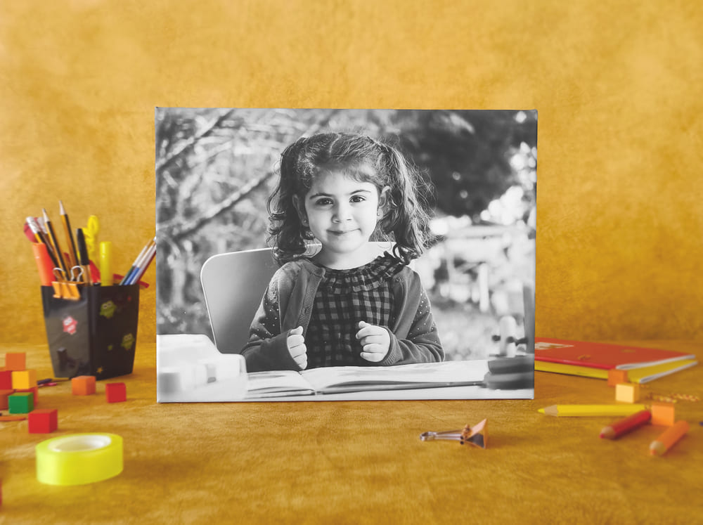 Καμβάς με ασπρόμαυρη φωτογραφία