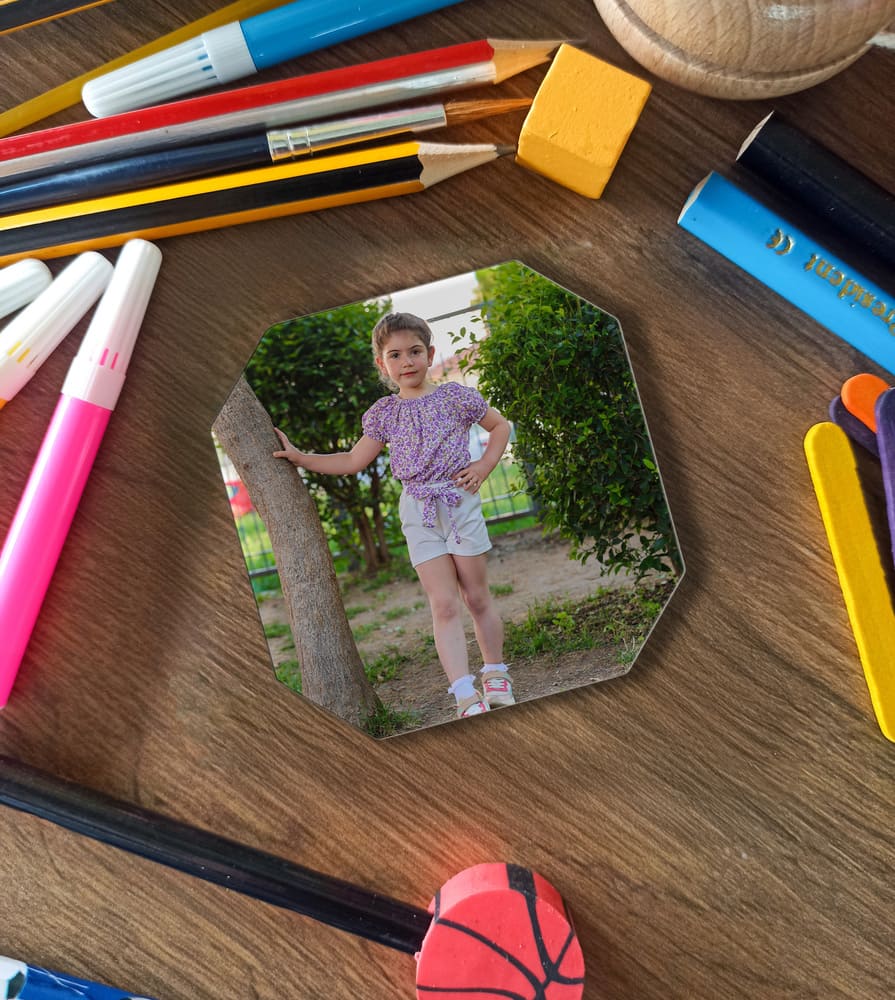 Σουπλά σε σχήμα πολύγωνο με φωτογραφία