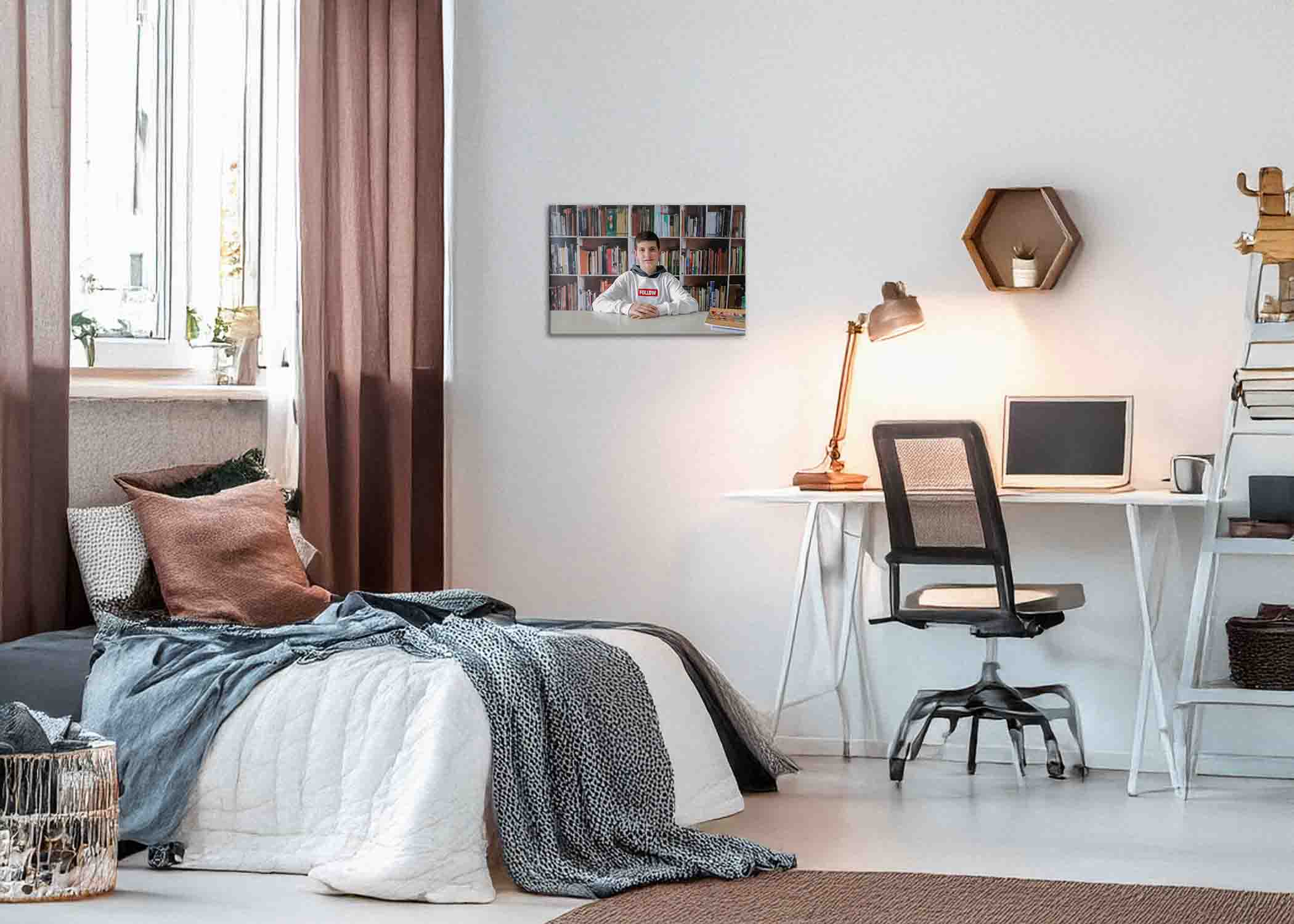 Οριζόντιος καμβάς με έγχρωμη φωτογραφία