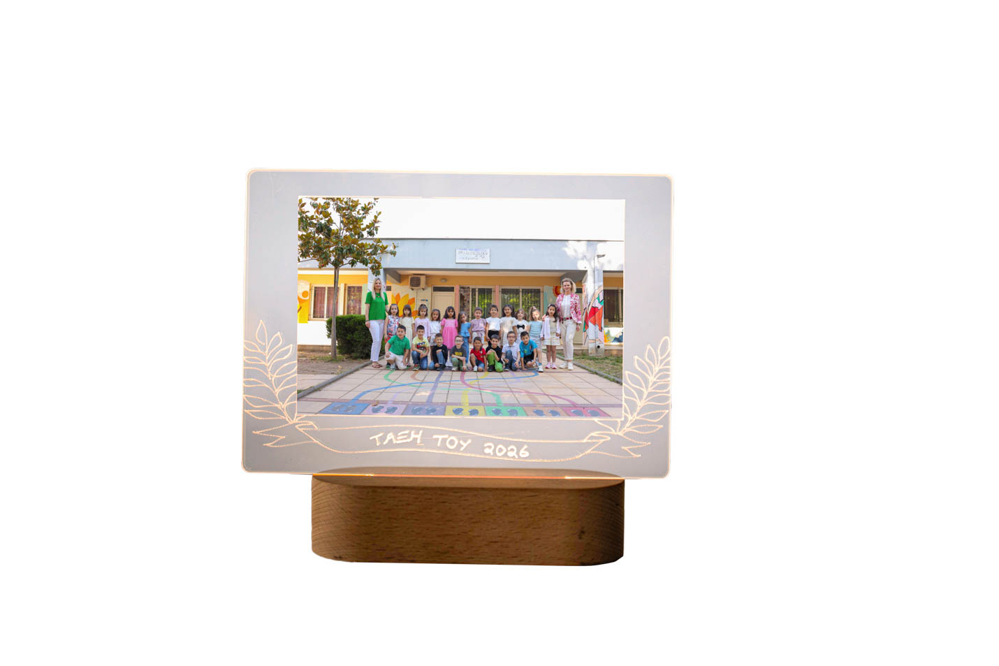 Οριζόντιο φωτιστικό plexiglass φυλλαράκια